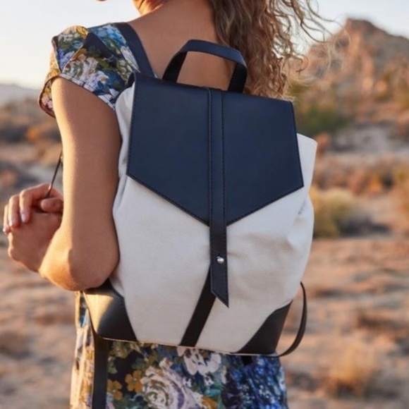 Deux Lux Handbags - New Deux Lux vegan leather and canvas backpack